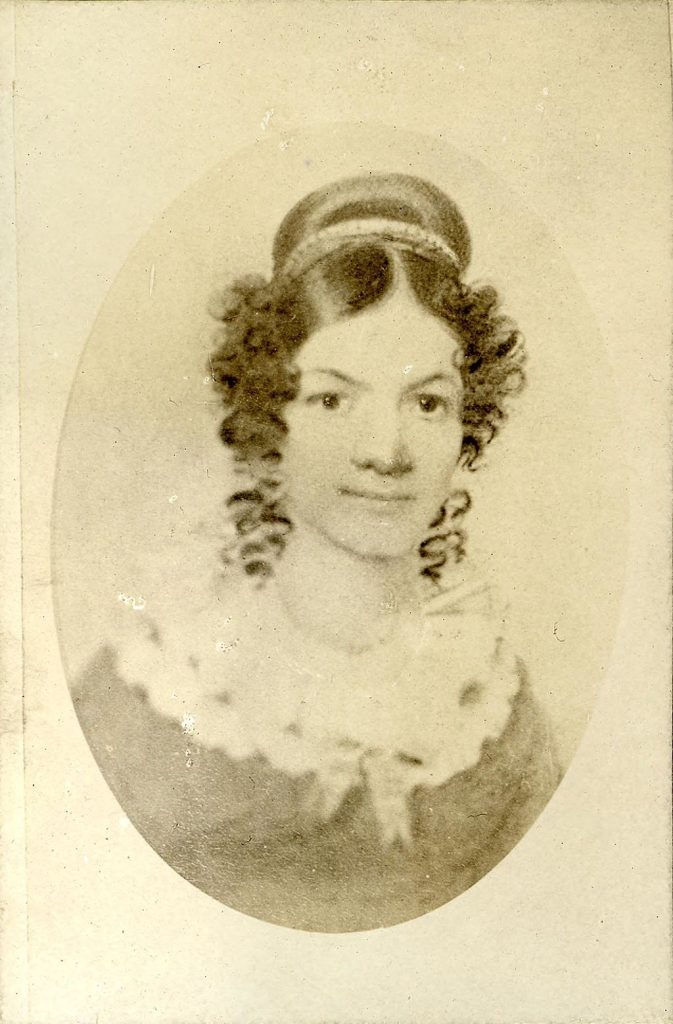 black and white portrait of Jane Johnston Schoolcraft
