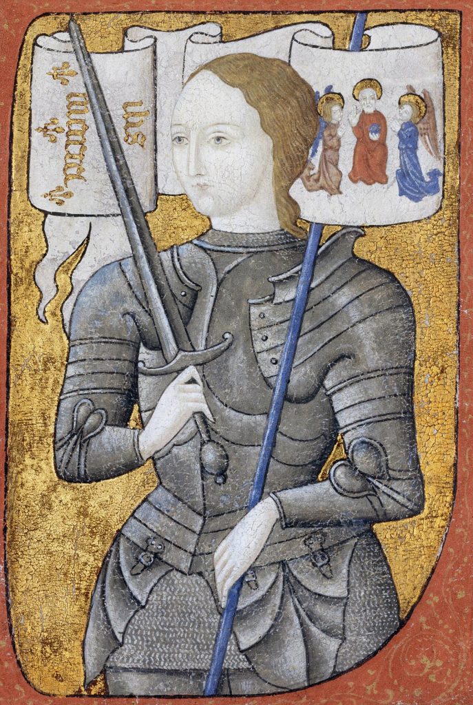 "Colour-graded to reveal more detail", depicting Joan (dated to the second half of the 15th century).