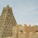 Photo of temple made of earth materials