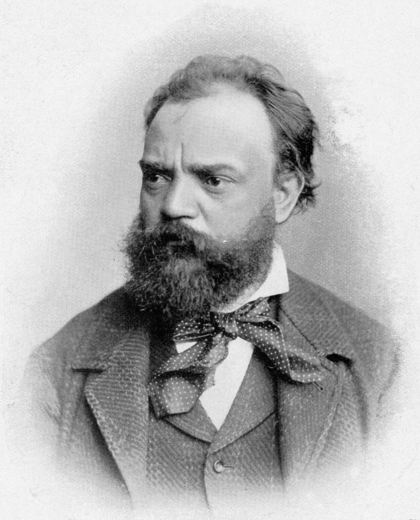 Black and white photo of Antonín Dvořák