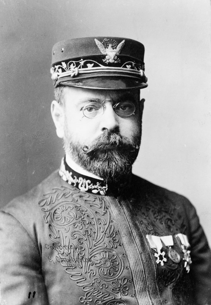 Black and white photo of John Philip Sousa Portrait By Elmer Chickering