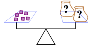 scale: 6 squares equal 2 ? bags