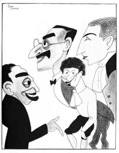 Caricature of the Marx Brothers