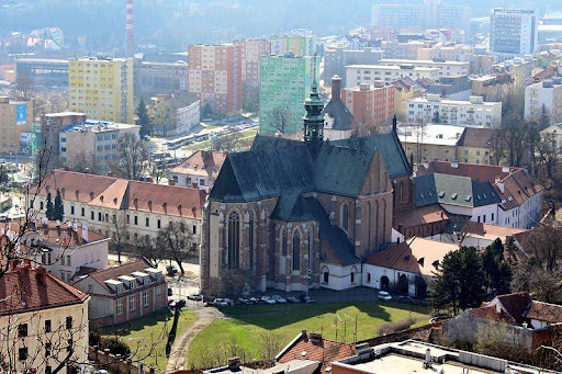 Photo of St. Thomas's Abbey in Brno, Czech Republic.