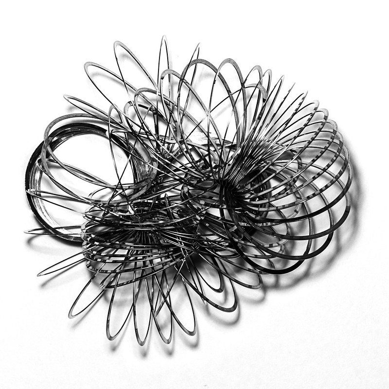 A tangled spring toy