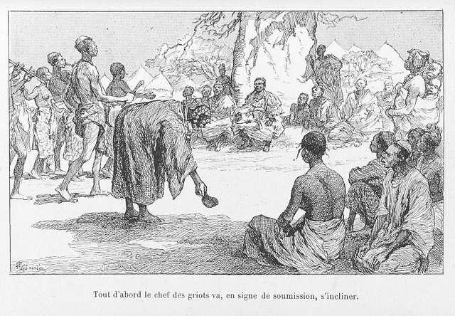 Storytelling in Western region of the African continent continue to engage in ritual - music, dance, storytelling; led by a senior Griot.