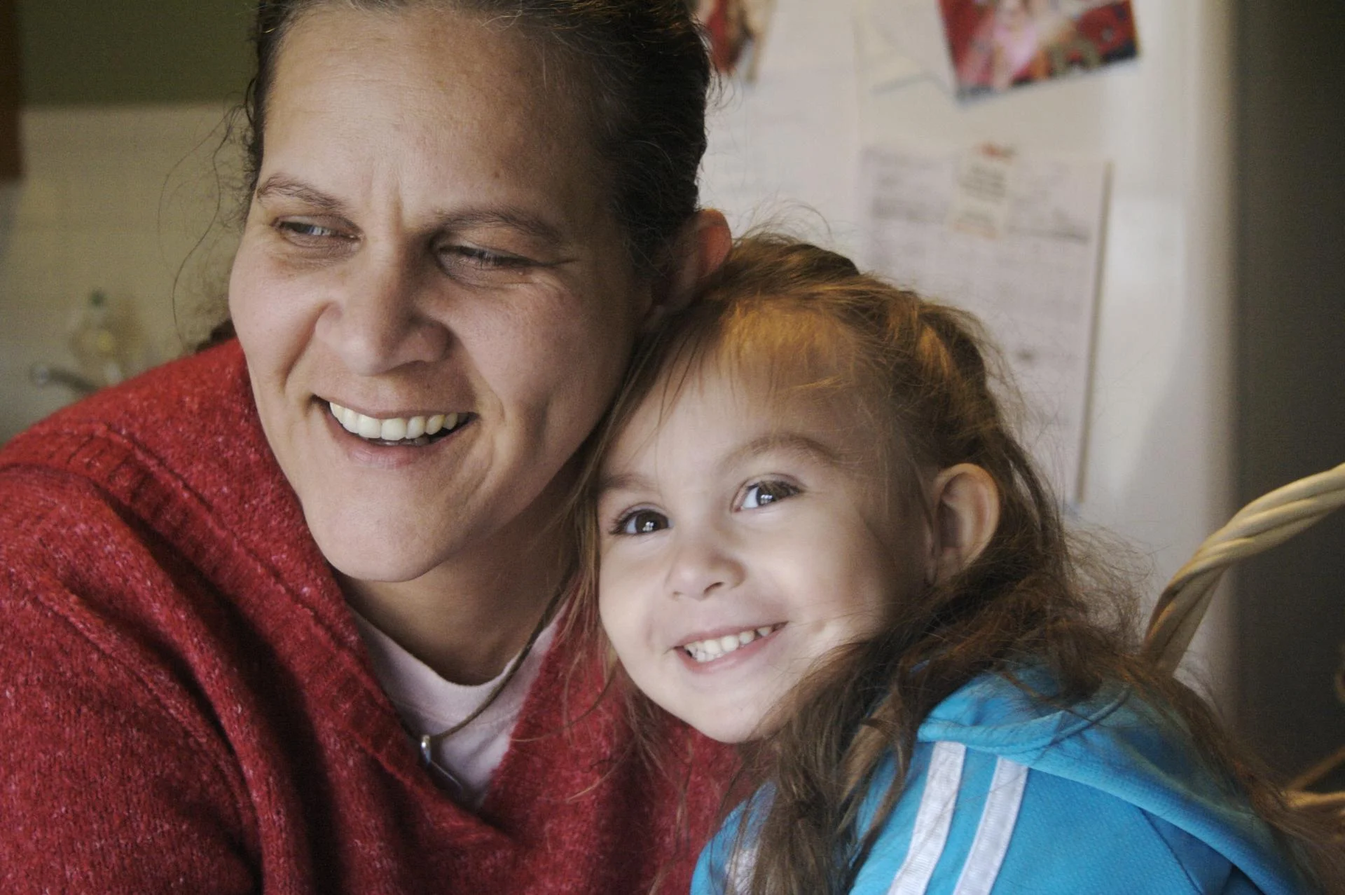 Photo of Jessie Little Doe Baird with daughter Mae. Photo courtesy of Cultural Survival and Make Peace Productions