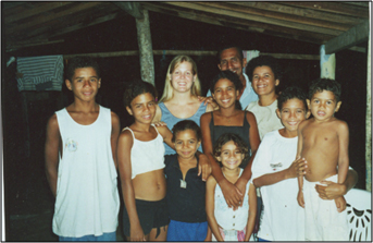 Photo of Author Katie Nelson with her Brazilian Host Family